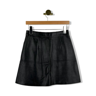 Maje Leather Western Skirt