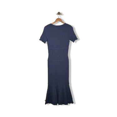 Shoshanna Textured Short Sleeve Maxi Dress