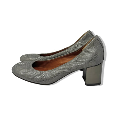 Lanvin Metallic Low Block Pump