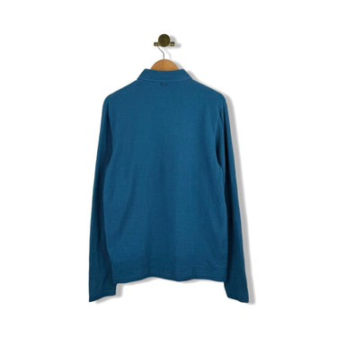 Billy Reid Long Sleeve Waffle Polo Shirt