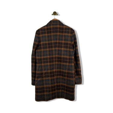 Billy Reid Bold Plaid Walking Car Coat