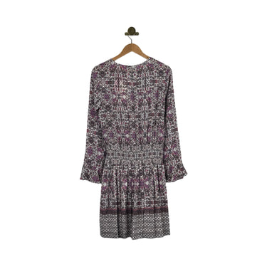 Shoshanna Paisley Print Long Sleeve Dress