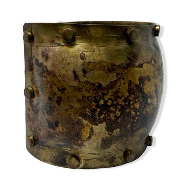 Vintage R.J. Graziano Distressed Studded Metal Cuff Bracelet