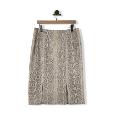 Vintage Dana Buchman Snake Skin Leather Skirt
