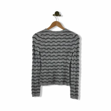 Heartloom Patterned Half Button Down Knit Sweater