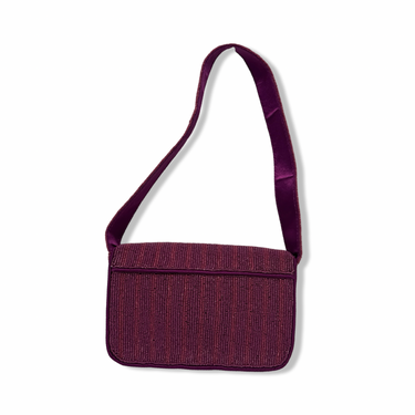 Dachshund Beaded Flap Bag