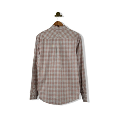 Billy Reid Ginger Melange Grid Button Up Shirt