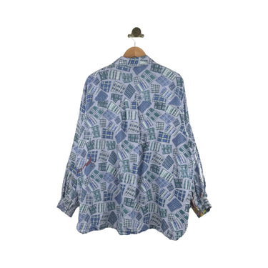 Vintage Street Styles by Elizabeth Paint Splattered Distressed Button Down