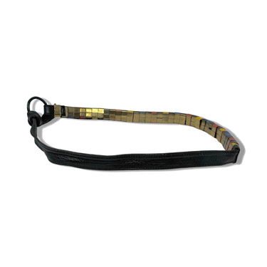 Vintage R.J. Graziano Multicolor Metal Bar Thin Belt