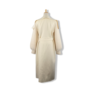 Mackage Wool Knit Sleeve Wrap Coat