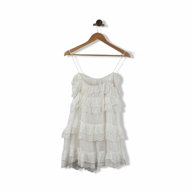 Zara Sheer Ruffle Mini Dress