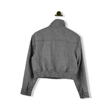 BLANKNYC Drop Shoulder Tweed Bomber Jacket
