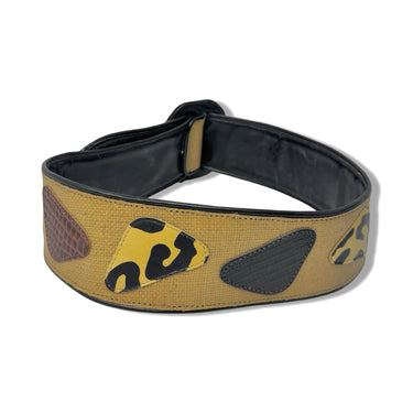 Vintage R.J. Graziano Woven Animal Print Patch Belt
