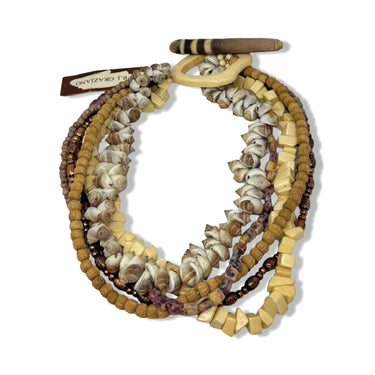 Vintage R.J. Graziano Seashell Multi-Strand Necklace