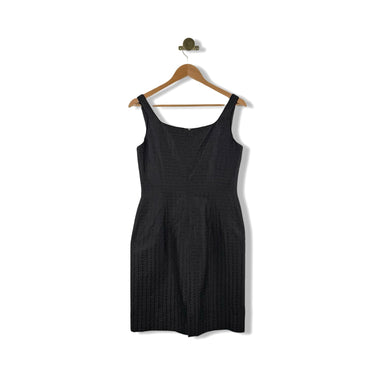 Tahari Square Neck Textured Dress