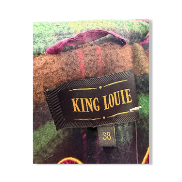 King Louie Plaid Wrap Coat