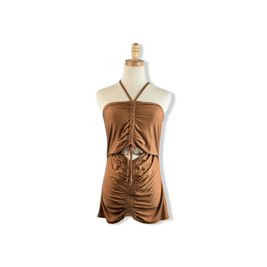 Saint Art Elsie Ruched Halter Top