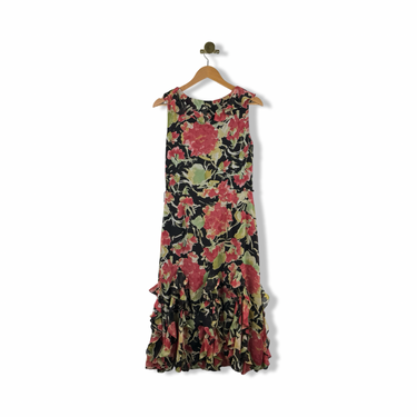 Lauren Ralph Lauren Floral Ruffle Midi Dress