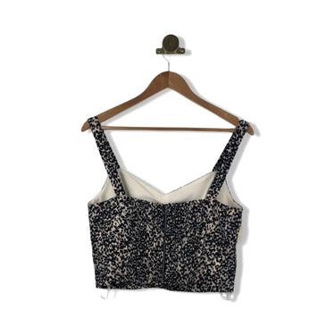 BCBGMAXAZRIA Leopard Print Crop Top