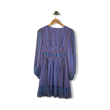 Ulla Johnson Patterned Plunge Neck Dress