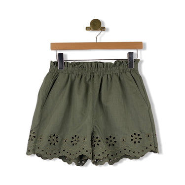 BLANKNYC Pull On Eyelet Linen Short