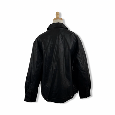 BLANKNYC Snap Button Faux Leather Jacket