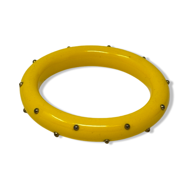 Vintage R.J. Graziano Studded Acrylic Bangle