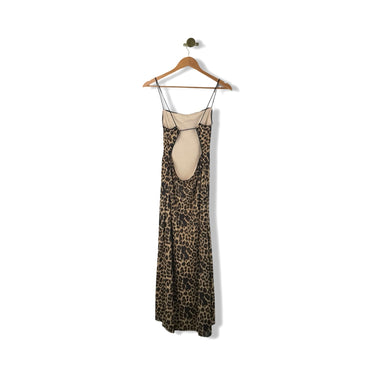 Mur + Grand Leopard Print Dress