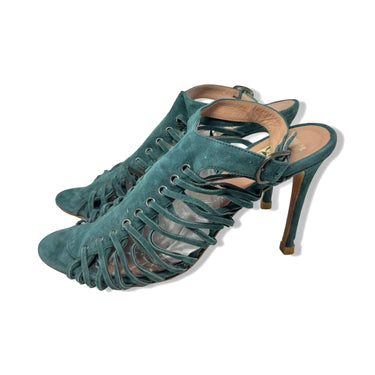 Barneys New York Lace Up Heeled Sandals