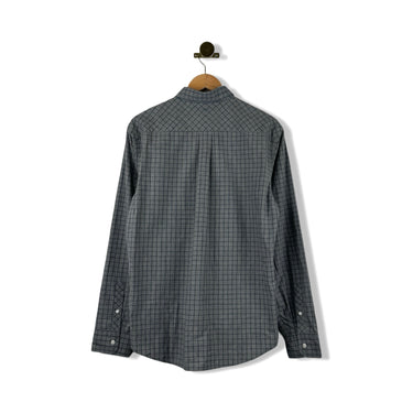 Billy Reid Melange Windowpane Tuscumbia Shirt