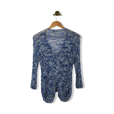 Vintage Maria Mateos Textured Tie Cardigan Top