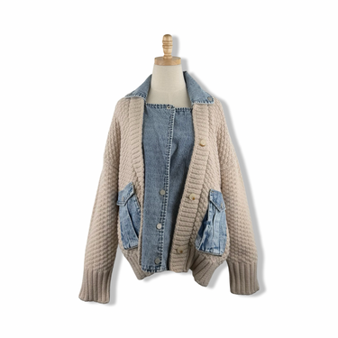 BLANKNYC Denim Combo Sweater