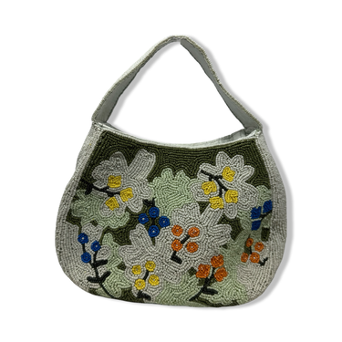 Floral Beaded Hand Bag