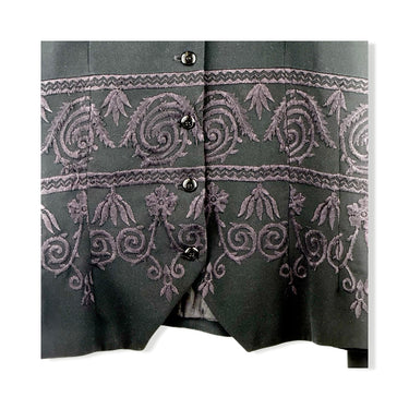 Vintage Francess & Rita Embroidered Button Blazer