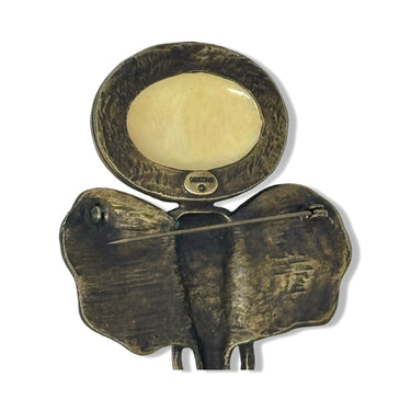 Vintage R.J. Graziano Elephant Head Brooch