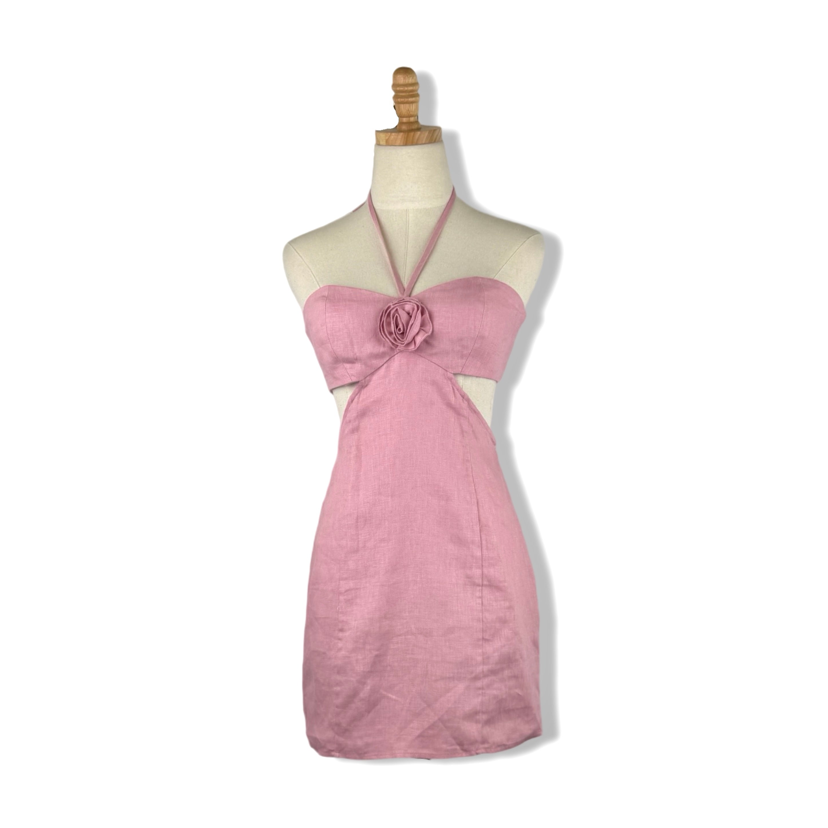 Reformation Linen Rosette Dress – RefindNYC by Housing Works
