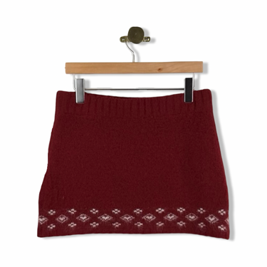 BLANKNYC Patterned Wool Blend Mini Skirt