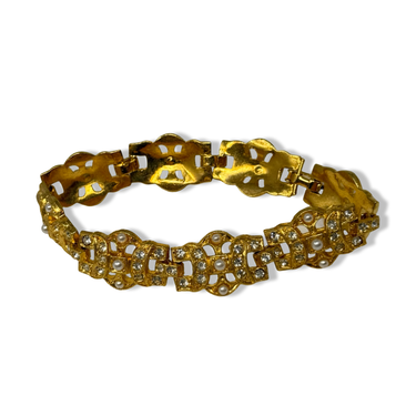 R.J. Graziano Rhinestone and Faux Pearl Bracelet