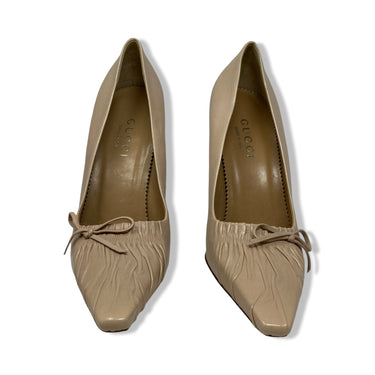 Vintage FW1999 Gucci Tom Ford Crinkle Bow Pumps