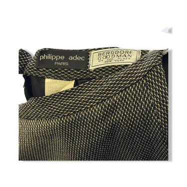 Vintage Philippe Adec x Bergorf Goodman Textured Wool Skirt