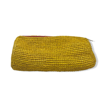 Mar Y Sol Circular Raffia Pouch