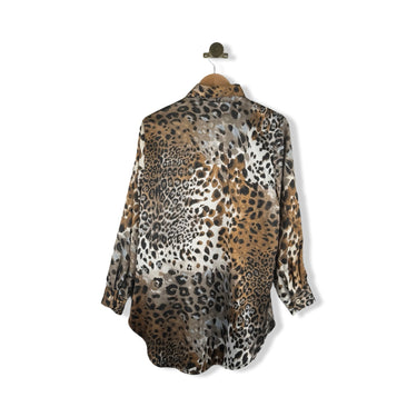 Vintage Susan Christopher Animal Print Button Down