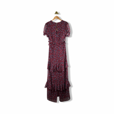 WAYF Ruffle Cutout Dress