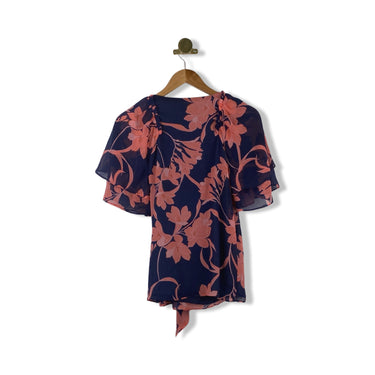 Draper James Magnolia Print Wrap Top