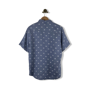 Saks 5th Avenue Linen Crab Shirt