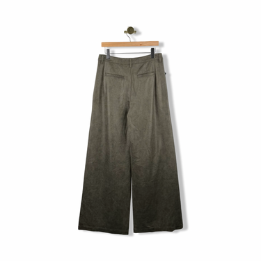 BLANKNYC Faux Suede Low Rise Wide Leg Pleated Pants