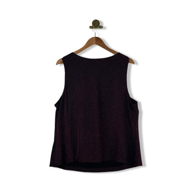 Alex Evenings Metallic Cowl Neck Top