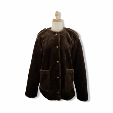 BLANKNYC Faux Fur Ornate Button Down Coat