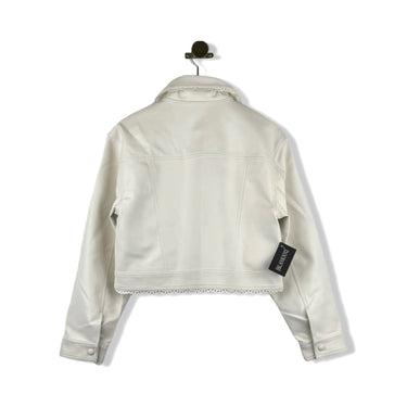 BLANKNYC Faux Leather Cropped Trucker