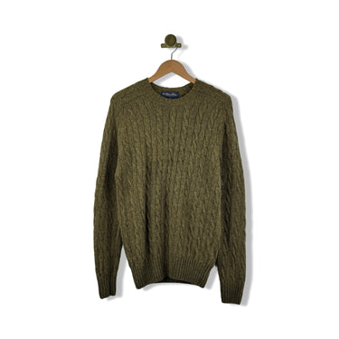 Brooks Brothers Shetland Cable Crewneck Sweater